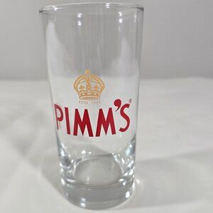 PIMM’S Cocktail Glasses NOS British Barware Gin Drinkware 1840 Crown Logo Glass
